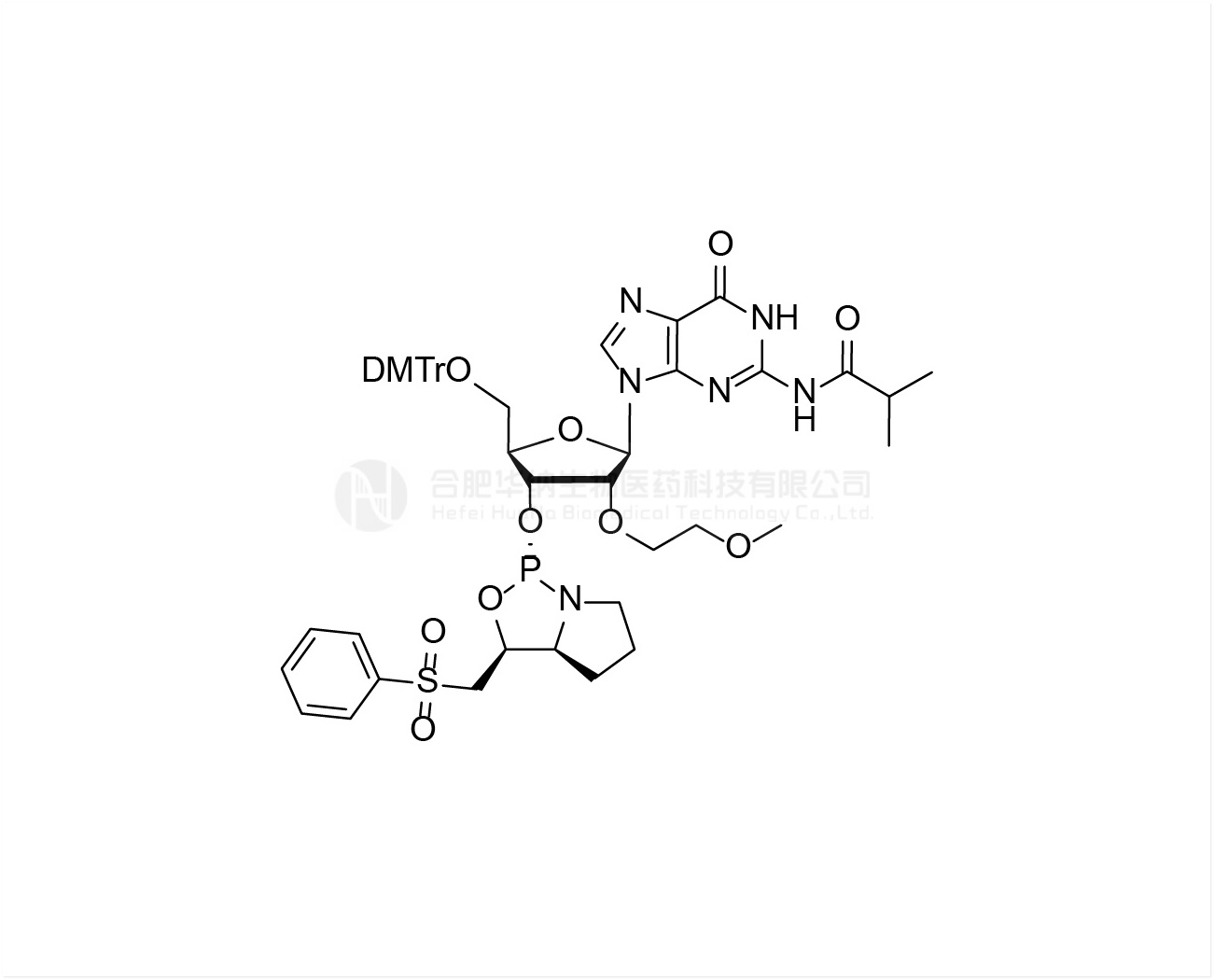 DMTr-2'-O-MOE-rG(iBu)-3'-(L)-PSM-Phosphoramidite