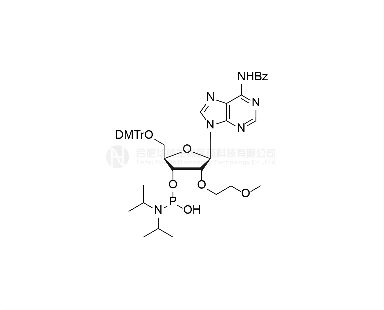 DMTr-2'-O-MOE-rA(Bz)-3'-CE-(1-hydroxy-N,N-diisopropyl)phosphoramidite