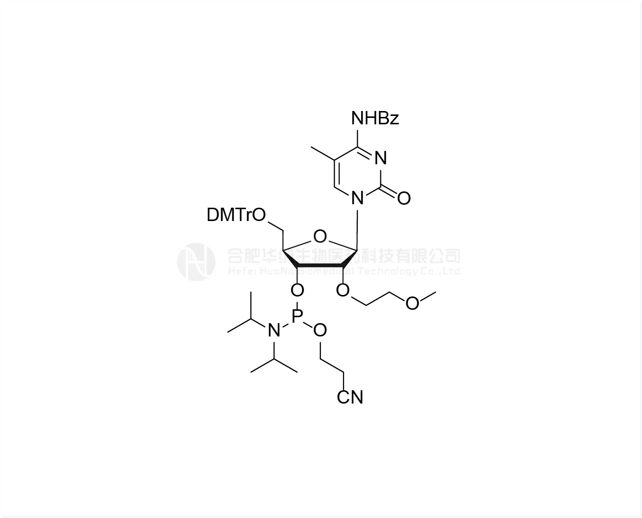 DMTr-2'-O-MOE-5-Me-rC(Bz)-3'-CE -Phosphoramidite