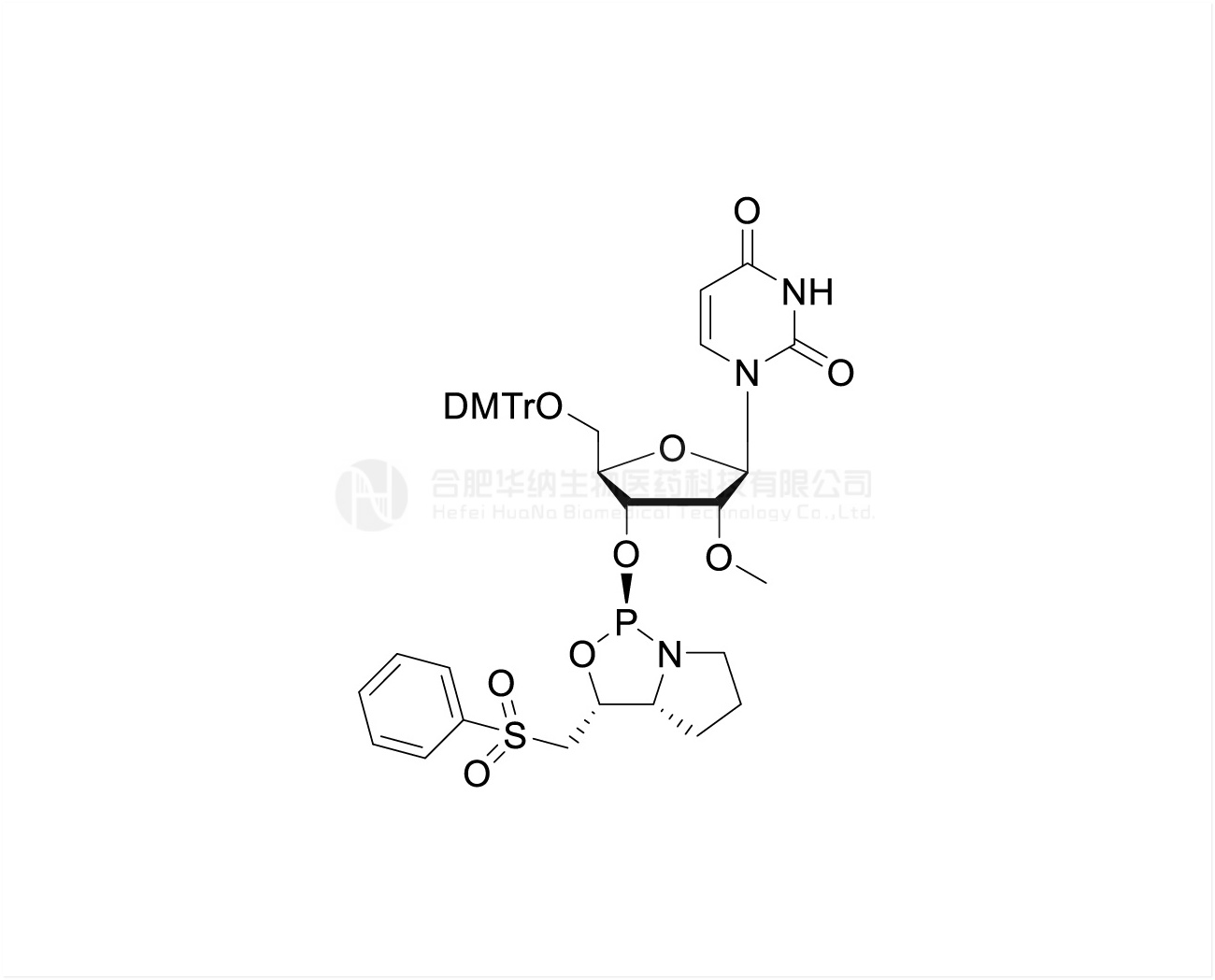 DMTr-2'-O-Me-rU-3'-(D)-PSM-Phosphoramidite